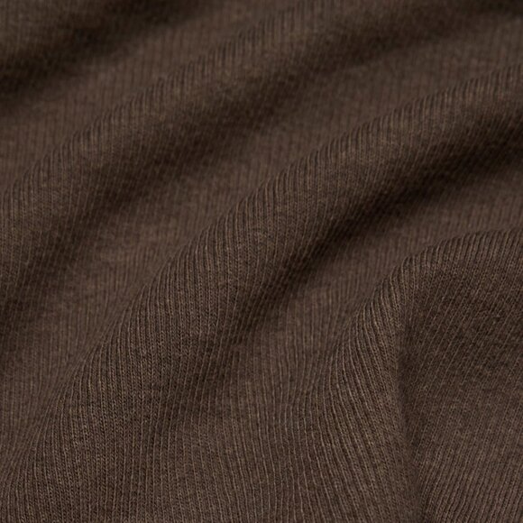 NWOT Aritzia HomeStretch Rib Lace Scoopneck Longsleeve in Rich Mocha Brown - Picture 5 of 9